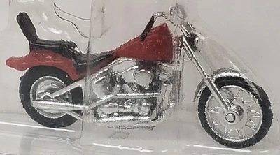 BUSCH NEW HO US Motorcycle/Chopper in Red with Black Seat & Chrome Rims - Image 1 of 3