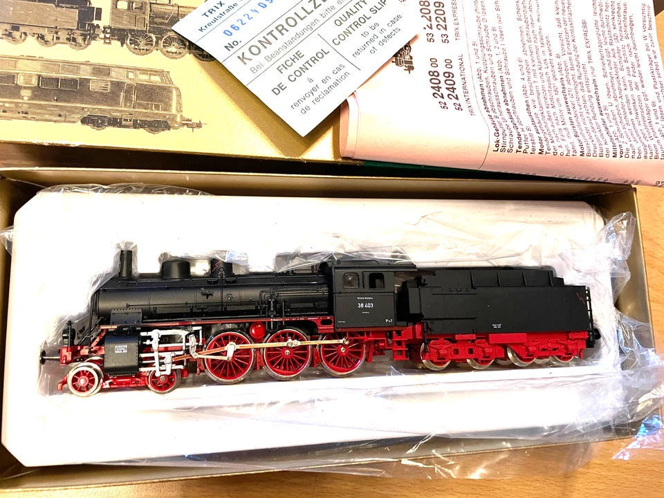 TRIX HO Gleichstrom Dampflok 38 403 der DRG n.22409in  OVP - neuwertig - - Bild 1 von 1