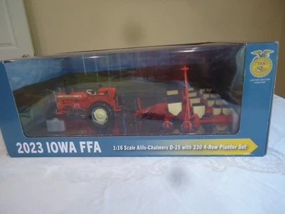 Speccast 1/16 2023 Iowa FFA Allis-Chalmers D-15 con juego de jardineras de 4 filas 330 (LE) Foto 1 de 4