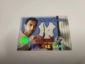 2000 FLEER YANKEES CLIPPINGS JOE PEPITONE JERSEY CARD INSERT - Picture 1 of 2