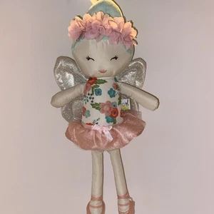Go by Goldbug Plush Fairy Doll Rattle Toy Crinkle Wings - Picture 1 of 9