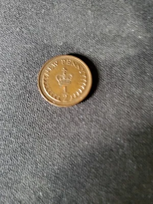 UK 1 new penny 1974 Original ELIZABETH II D G REG F D Rare US SELLER - Image 1 of 2