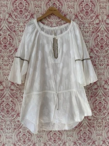 Vix Paula Hermanny Women's White Cover-up Size Medium - Picture 1 of 8