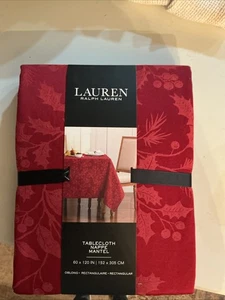 Mantel de Navidad Ralph Lauren Holly and Berry Rojo 60 X 120 - Imagen 1 de 4