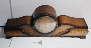 Hermle Queensway Mantel 8 Day Westminster Chiming Clock W/ Silencing Lever & Key - Picture 1 of 13