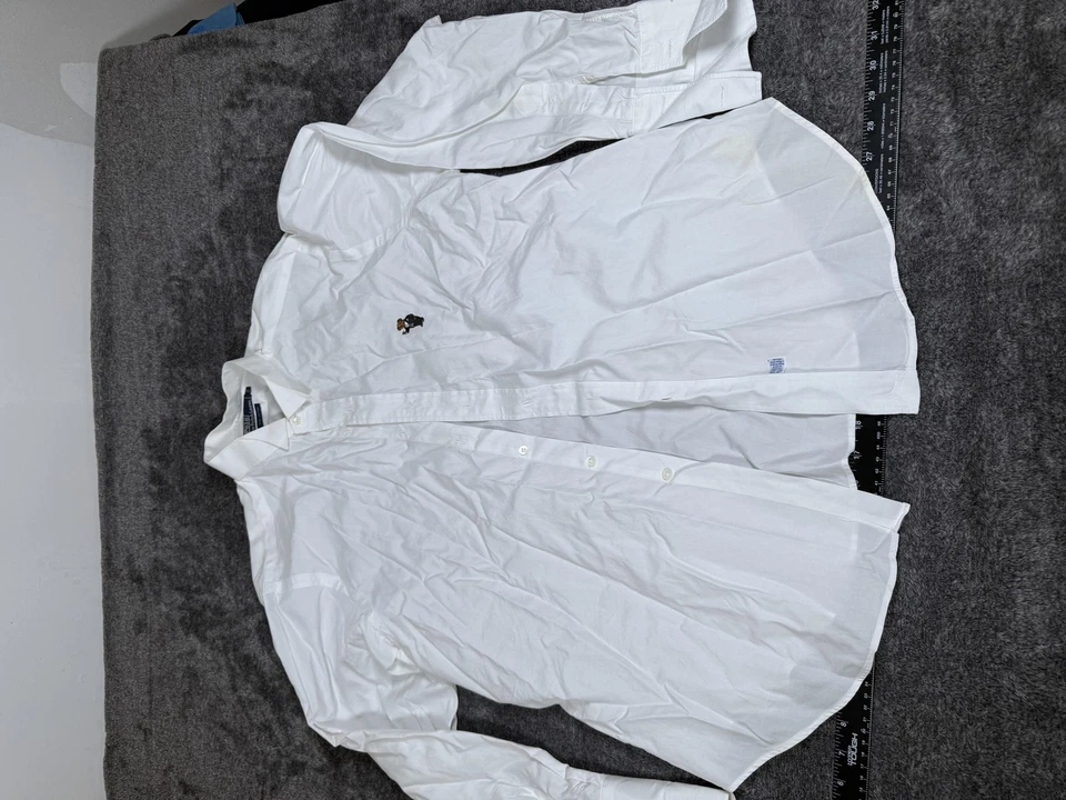 Polo by Ralph Lauren Shirt Mens 15.5 36 White Polo Bear Tuxedo Embroidered - Image 1 of 4