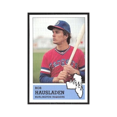 1983 Fritsch Minor League Bob Hausladen Burlington Rangers #1.0 - Image 1 of 3
