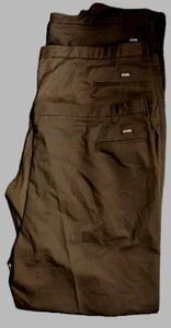 3 Pairs Of Men's Cintas Sz 54x30 Brown Work Uniform Work Pants New - Picture 1 of 4