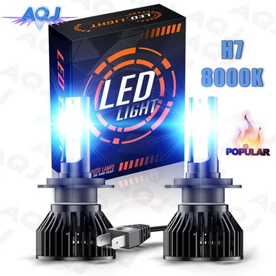 For BMW X1 2012-2015 2016 2017 2018 LED Headlights H7 8000K Ice Blue Bulbs Foto 1 de 4