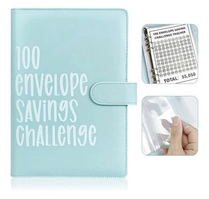 100 Envelope Challenge Binder Money Saving Gift or Planner - Picture 1 of 5