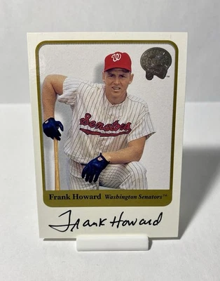 Frank Howard On Card Auto 2001 Fleer Greats Of The Game SP Washington Senators - Image 1 of 2