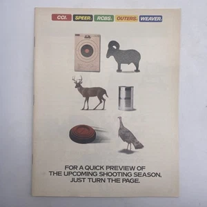1988 CCI Speer RCBS Outers Weaver Firearm Products Catalog Vintage Paperback - Picture 1 of 4