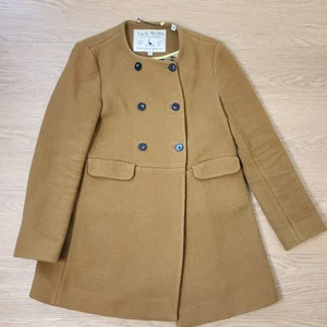 Jack Wills Jacket Women 6 Wool Tailored Blazer Brown 3-Button Flannel Lined VTG - Picture 1 of 17