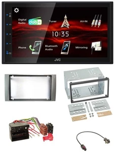 JVC USB Bluetooth MP3 DAB 2DIN Autoradio für Ford Fiesta Focus 2004-2008 silber - Bild 1 von 10