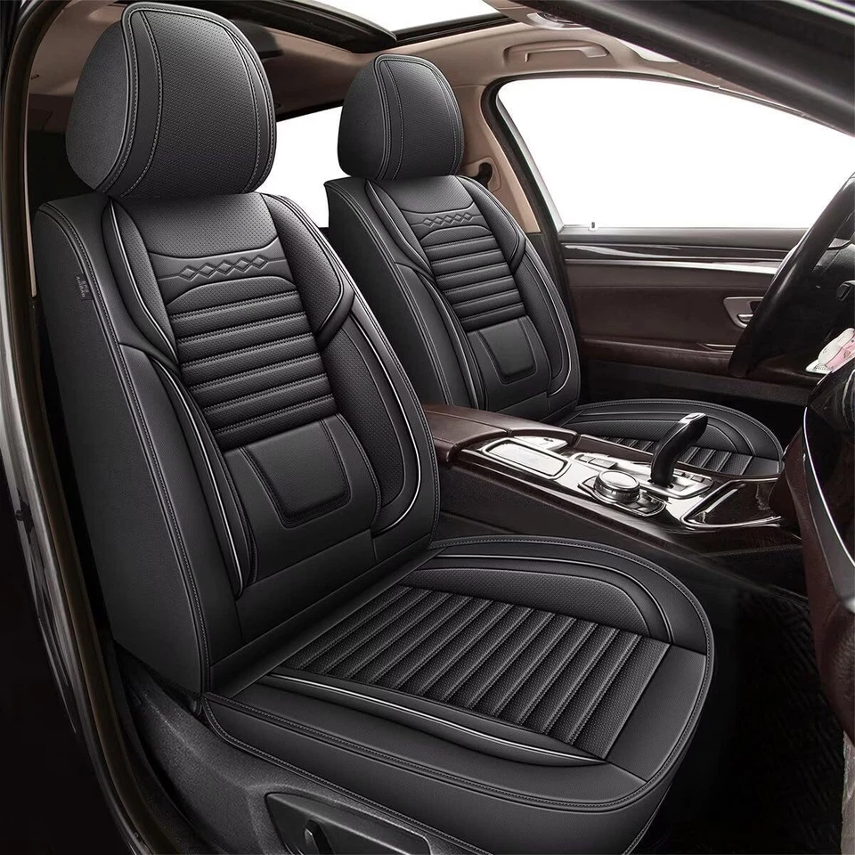 1 Set of Car 5-Seat Covers Cushion Pad PU Leather For 2013-2021 Subaru WRX STI - Image 1 of 4