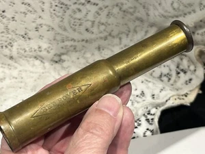 Antique Germany Red Rover Model No. 1 Brass Two Draw Field Telescope - Picture 1 of 8