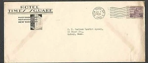 CUBIERTA FECHADA 1933 NY HOTEL TIMES SQUARE CERCA DE BROADWAY - Imagen 1 de 1