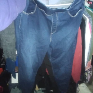 Gloria Vanderbilt Amanda Pull On Dark Wash Stretch Jegging Denim Jeans 16 Ex - Picture 1 of 2