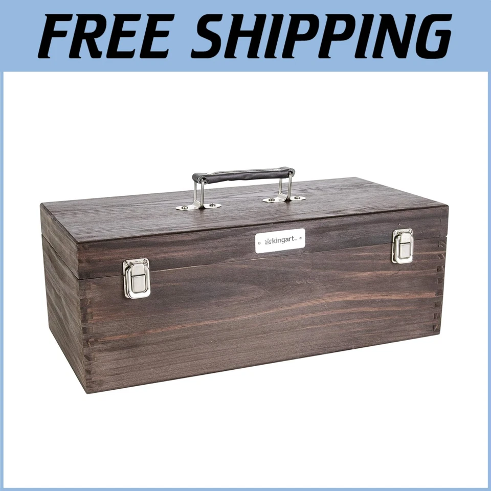 Lightweight Artist Supply Organizer Box with Removable Tray and Compartments - Image 1 of 4