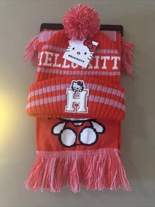 Hello Kitty Beanie Hat and Scarf Set New With Tag - Picture 1 of 6