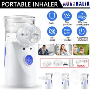 New Mini Handheld Ultrasonic Atomizer Machine Mist Respirator Humidifier AU - Picture 1 of 12