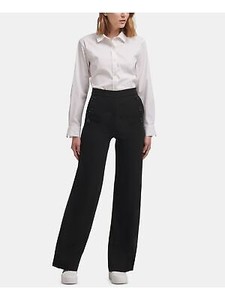 Las mejores ofertas en Pierna ancha DKNY Pantalón Negro para Mujeres | eBay