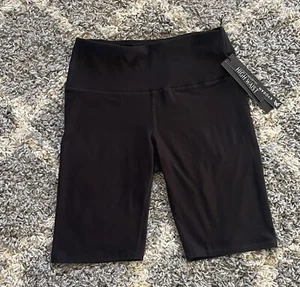 Pantaloncini donna Kyodan neri taglia Med nuovi con etichette vita atletica alta - Foto 1 di 8