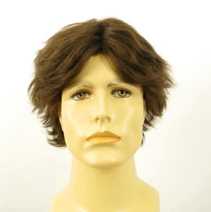 Short Wig For Men Natural Hair dark Blond Ref LUCIEN 8 - Picture 1 of 8
