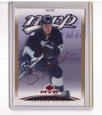 BRAD ISBISTER 2003-04 UPPER DECK MVP HOCKEY SUPER SCRIPT PARALLEL SP/25 #167