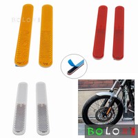 2x Front Fork Sticker Reflective Tape Safety Warning Reflector Sticker Universal