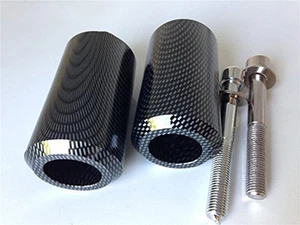 Motorcycle Frame Slider Crash Falling Protector For Yamaha FZ1 2006-2011 Carbon - Picture 1 of 4