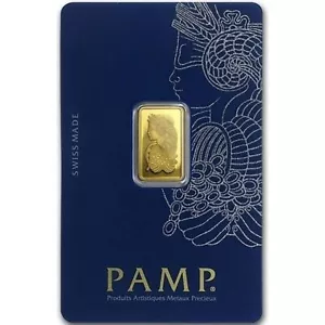 PAMP Suisse Fortuna 2.5 gram .9999 Gold Bar - Sealed with Assay Card - Picture 1 of 2