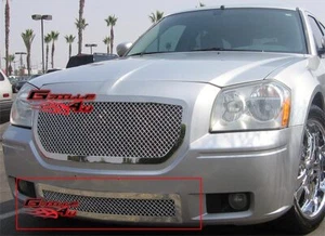Fits Dodge Magnum Bumper Stainless Mesh Grille Insert 05-07 - Picture 1 of 2