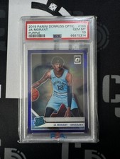 2019-20 Panini Donruss Optic Ja Morant Purple PSA 10 Rated Rookie #168