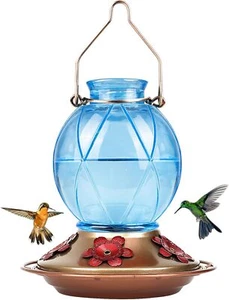 BOLITE Hummingbird Feeders for Outdoors Hanging, 18016B Glass Hummingbird Feeder - Picture 1 of 3