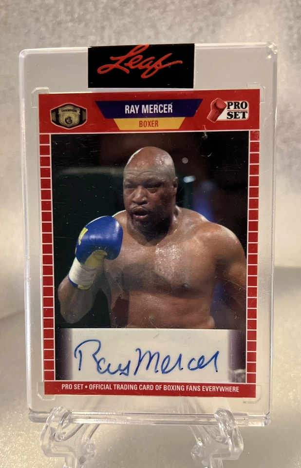 2021 Pro Set Leaf Ray Mercer autograph Boxing signature - Image 1 of 1