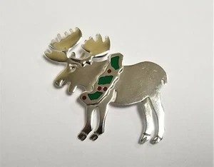 ANNE HARVEY EMAILLE ELCH Sterling Silber 925 Anstecknadel Brosche - Bild 1 von 3