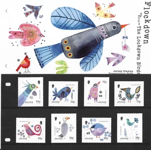 GB JERSEY 2021 @ 2021 The Lockdown Birds - Stamp Presentation Pack - Picture 1 of 1