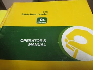 John Deere 375 Skid Steer Loader Operators Manual  - Picture 1 of 3