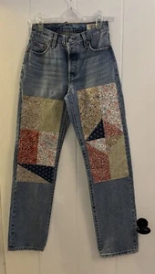 Levi’s 90s 501 Jeans Patchwork Road Trip UK size 6. RRP £100+ - Picture 1 of 5