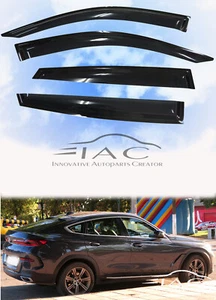 For BMW X6 G06 2020-on Window Visor Vent Sun Shade Rain Guard Door Visor - Picture 1 of 6