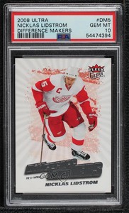 2008-09 Fleer Ultra Difference Makers Nicklas Lidstrom #DM5 PSA 10 GEM MT HOF