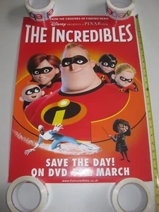 The Incredibles On DVD Poster - Europe UK - 23" Unused - Picture 1 of 1