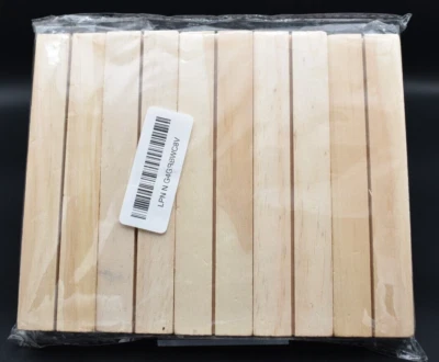 Wood Bases for Acrylic Signs / 5 Pack / 6-1/4" x 1-1/2" - Image 1 of 4