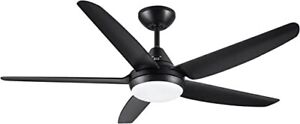Wurzee Ceiling Fans with 24w LED Lights, 48 Inch, Modern Ceiling Fans 3-Speed