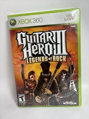 Guitar Hero III: Legends of Rock (Microsoft Xbox 360, 2007) New Sealed - Image 1 of 4