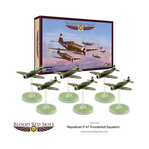 Warlord Games Historical Mini USA 1/200 Republic P-47 Thunderbolt Squadron Neuf