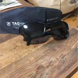 TAG Heuer Sunglasses with Case and Cleaning Cloth Excellent Condition - Picture 1 of 4