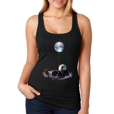 Ropa XtraFly para mujer nutria espacial galaxia animal tierra zoológico castor espalda deportiva Foto 1 de 2