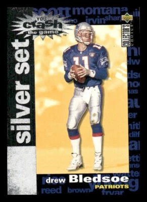 1995 Collector's Choice #C9 Drew Bledsoe New England Patriots - Image 1 of 2